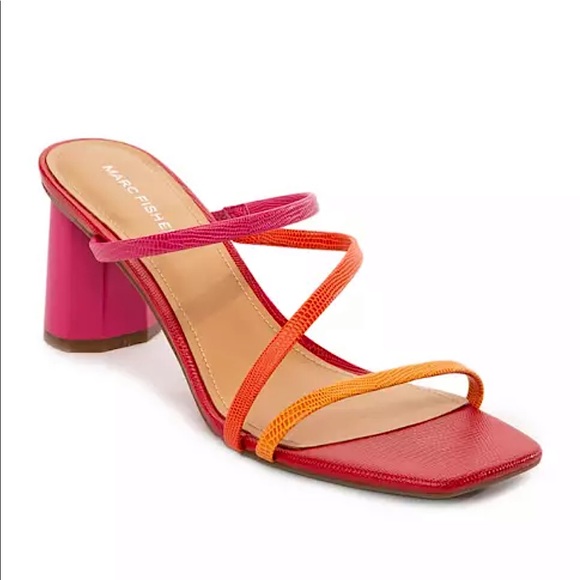 Marc Fisher | Shoes | Marc Fisher Aliana Pink Ormll Strappy Sandals75 |  Poshmark